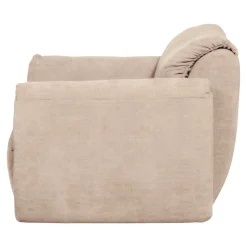 Woood Loveseat Baggy Geweven Chenille Zand