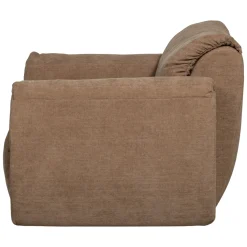 Woood Loveseat Baggy Geweven Chenille Bruin