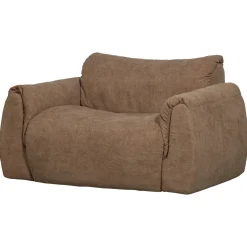 Woood Loveseat Baggy Geweven Chenille Bruin