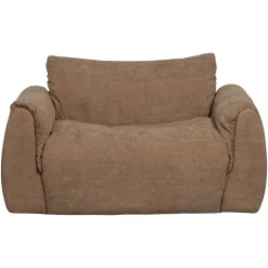 Woood Loveseat Baggy Geweven Chenille Bruin