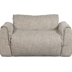 Woood Loveseat Baggy Geweven Stof Naturel Melange