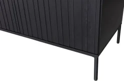Woood New Gravure Dressoir 200 Cm Grenen Zwart