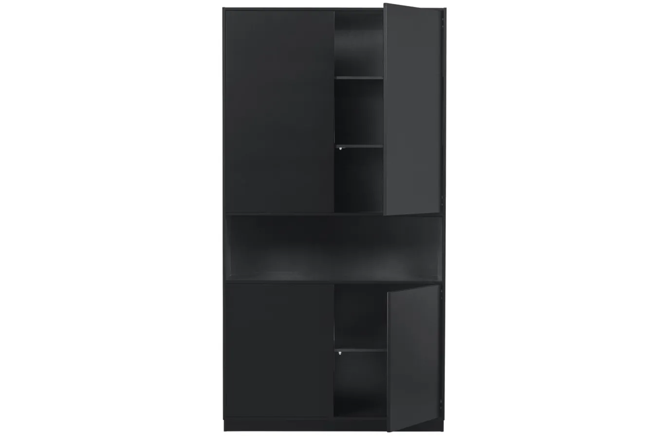 Woood Opbergkast Finca Zwart 110cm