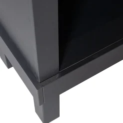 Woood Open Kast Bonk Grenen Mat Zwart
