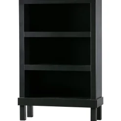 Woood Open Kast Bonk Grenen Mat Zwart
