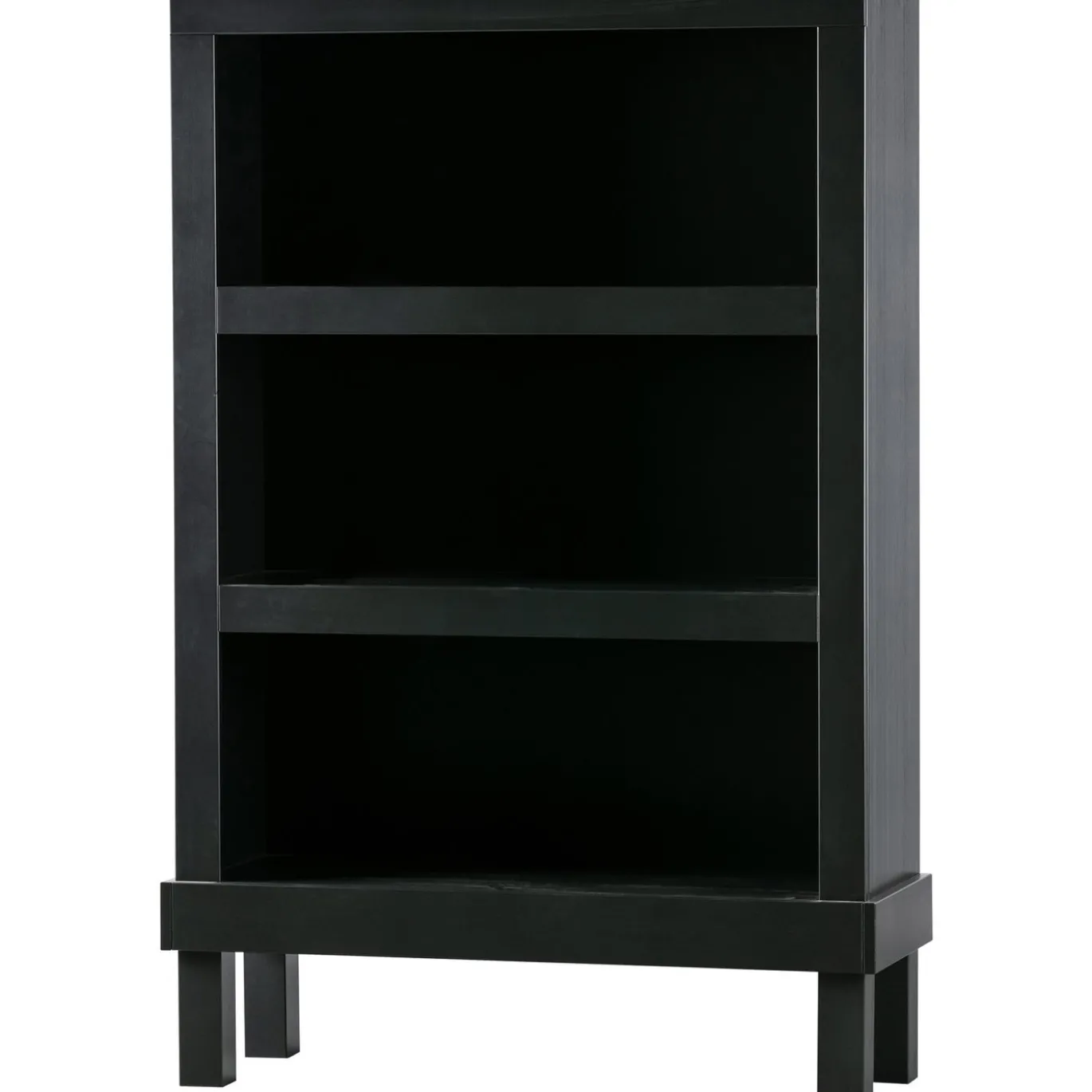 Woood Open Kast Bonk Grenen Mat Zwart