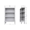 Woood Open Kast Bonk Grenen Mist