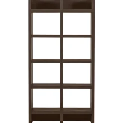 Woood Open Kast Timo Donkerbruin 100x195cm