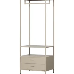Woood Open Kledingkast Ferris 70cm Metaal Zand