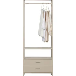 Woood Open Kledingkast Ferris 70cm Metaal Zand