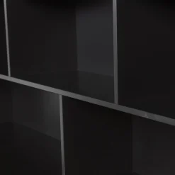 Woood Opzetkast New Gravure Grenen Zwart
