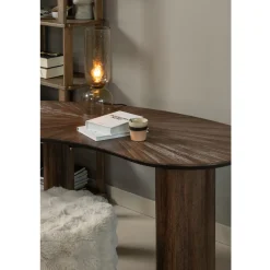 Woood Organische Sidetable/bureau Sun Recycled Teak Bruin