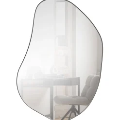 Woood Organische Spiegel Romee Metaal Zwart 100x70cm