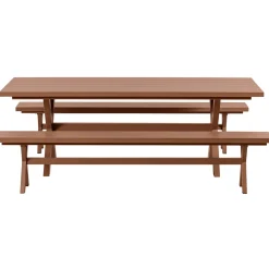 Woood Picknicktafel Delta Aluminium Terra 220cm