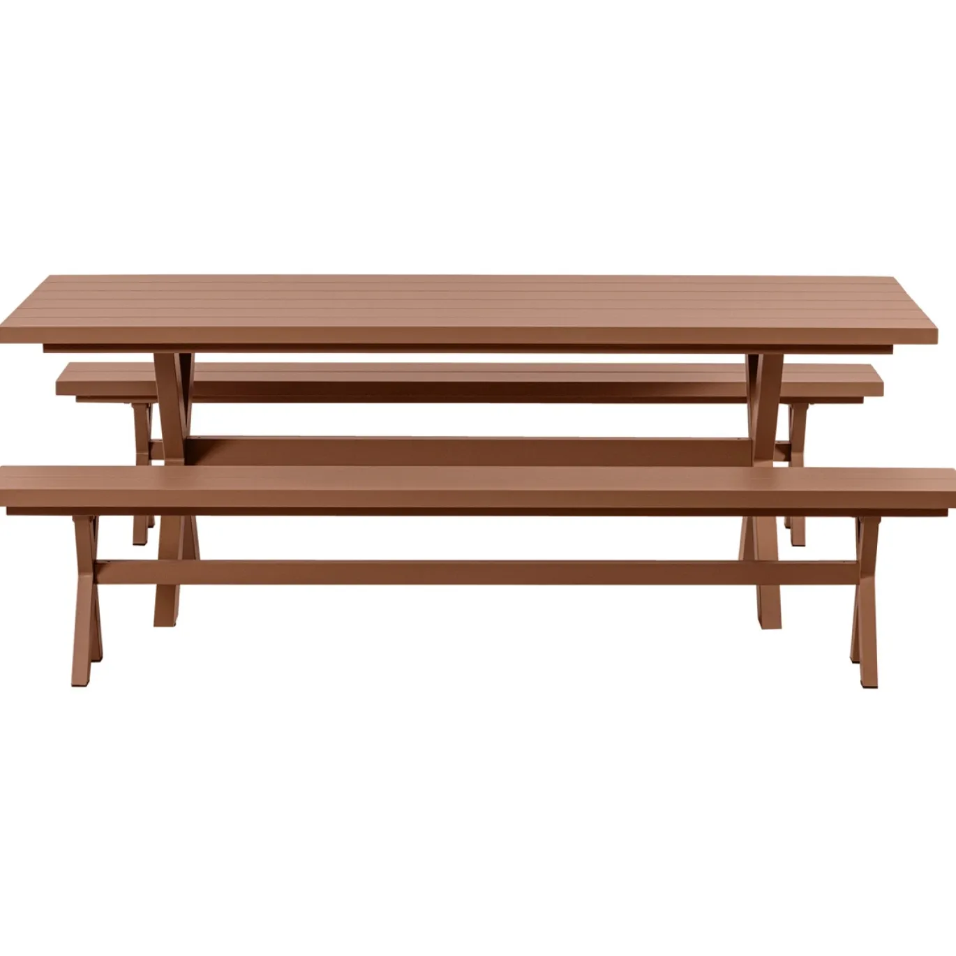 Woood Picknicktafel Delta Aluminium Terra 220cm