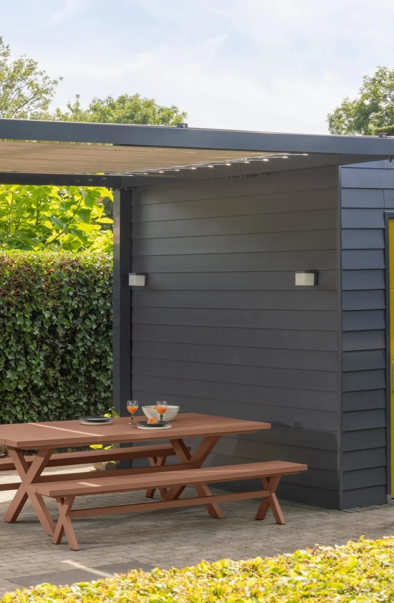 Woood Picknicktafel Delta Aluminium Terra 220cm
