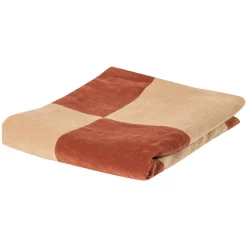 Woood Plaid Zena 130x170cm Velvet Roestbruin/beige