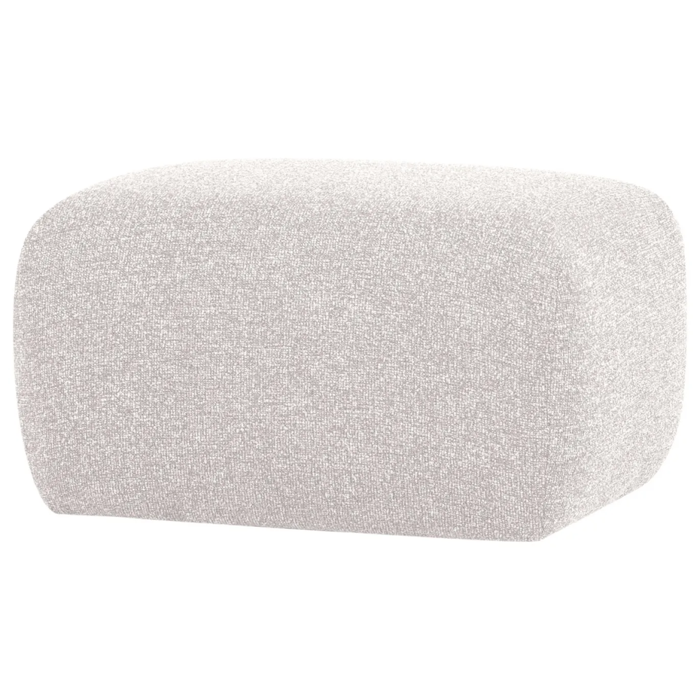 Woood Poef Mojo Base Bouclé Ecru Melange