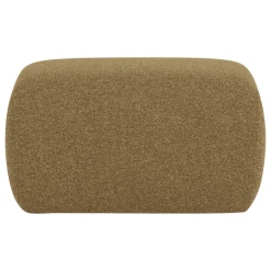Woood Poef Mojo Base Bouclé Geel/Bruin Melange