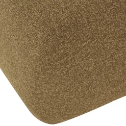 Woood Poef Mojo Base Bouclé Geel/Bruin Melange