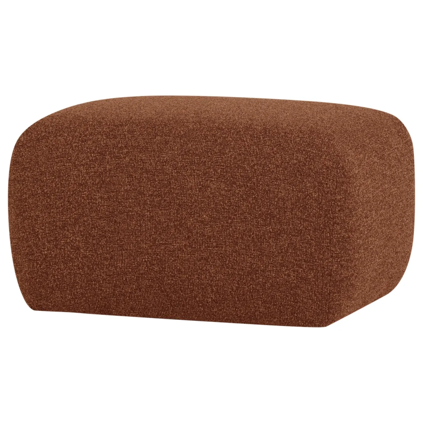 Woood Poef Mojo Base Bouclé Roestbruin Melange