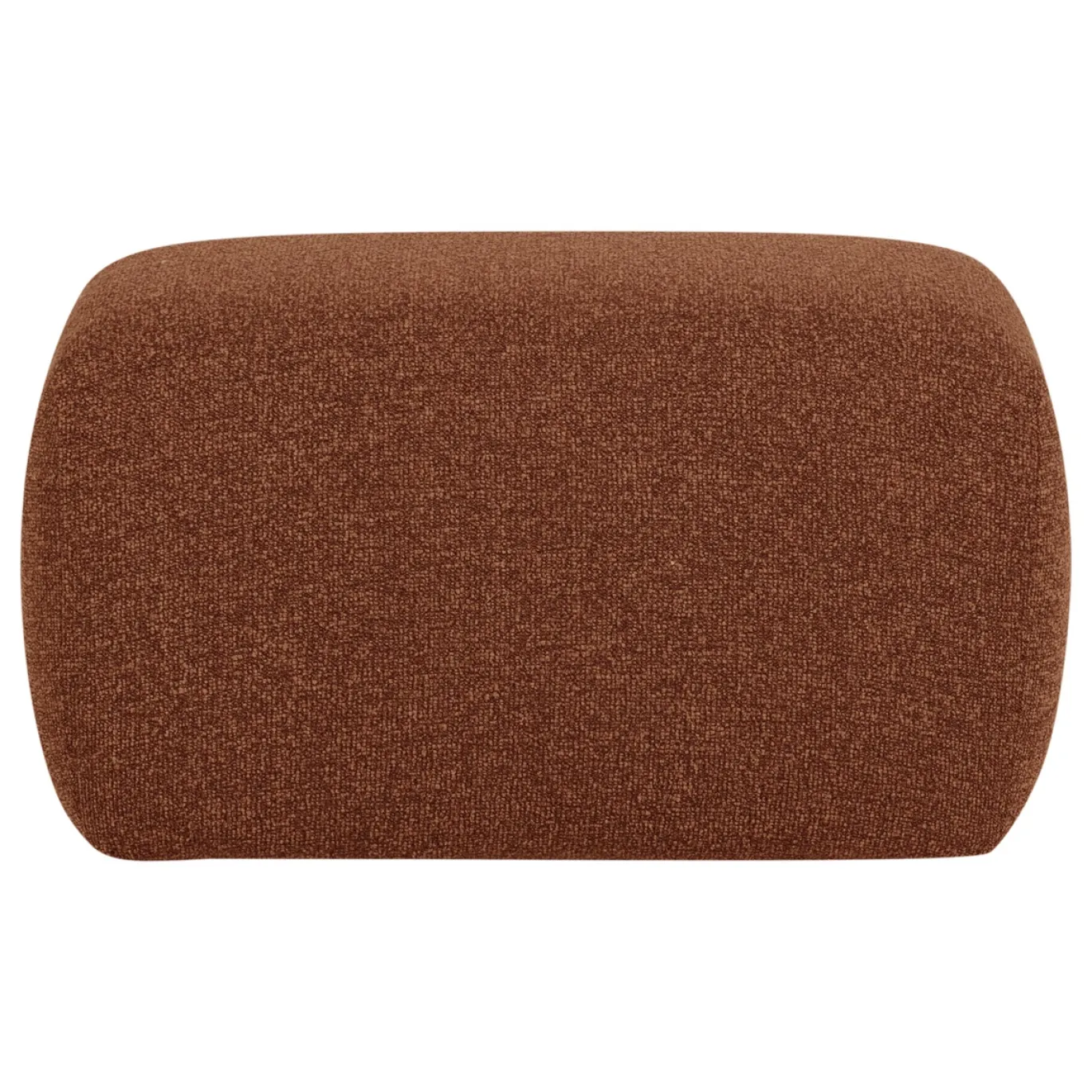Woood Poef Mojo Base Bouclé Roestbruin Melange