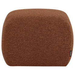 Woood Poef Mojo Base Bouclé Roestbruin Melange