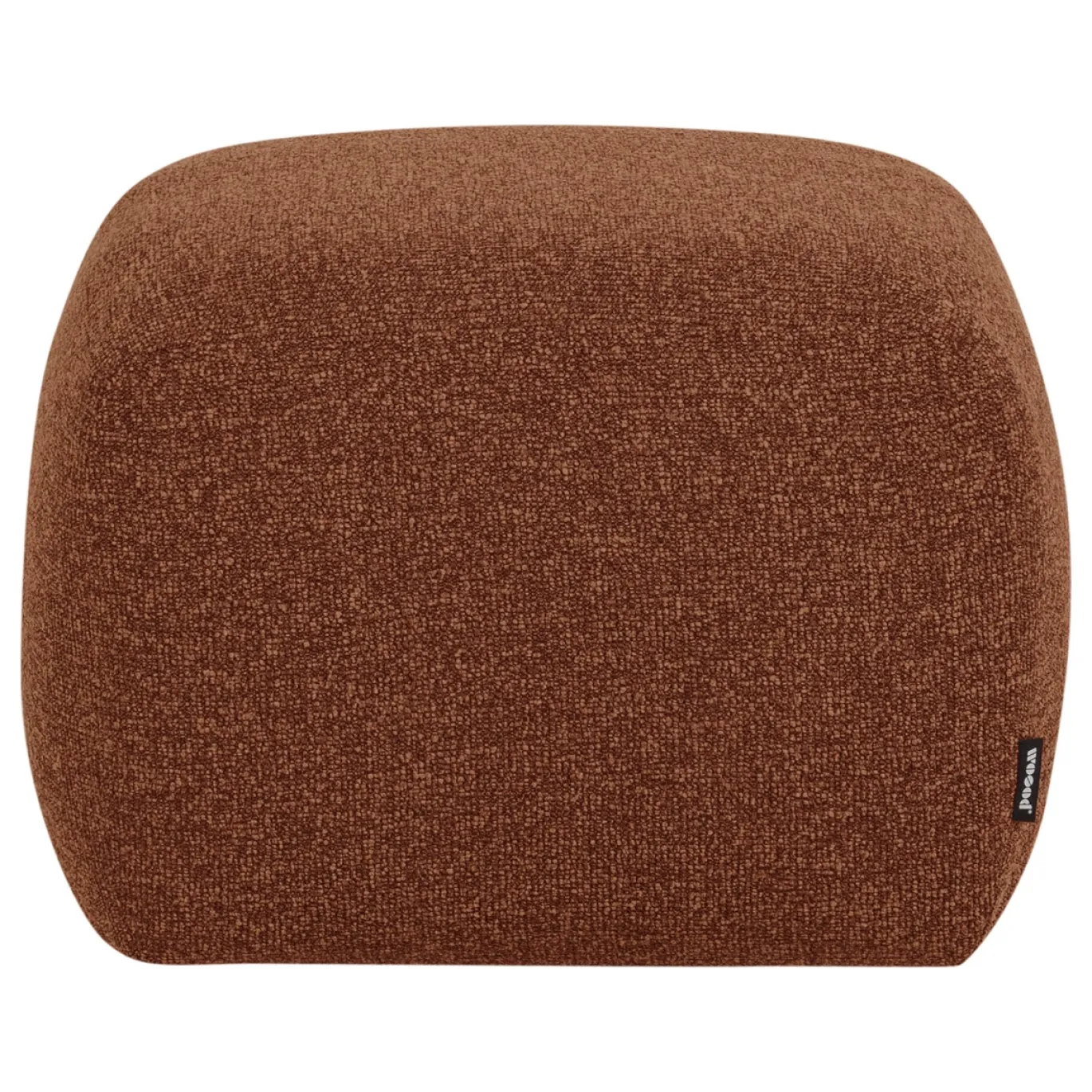 Woood Poef Mojo Base Bouclé Roestbruin Melange