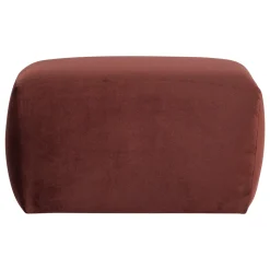 Woood Poef Mojo Base Velvet Kastanjebruin