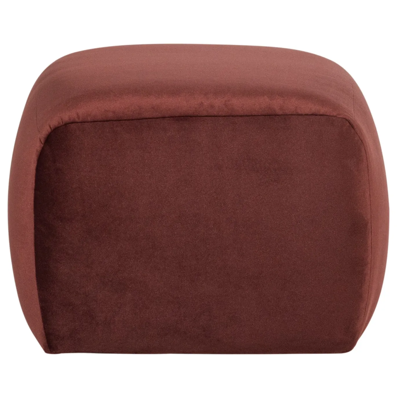 Woood Poef Mojo Base Velvet Kastanjebruin
