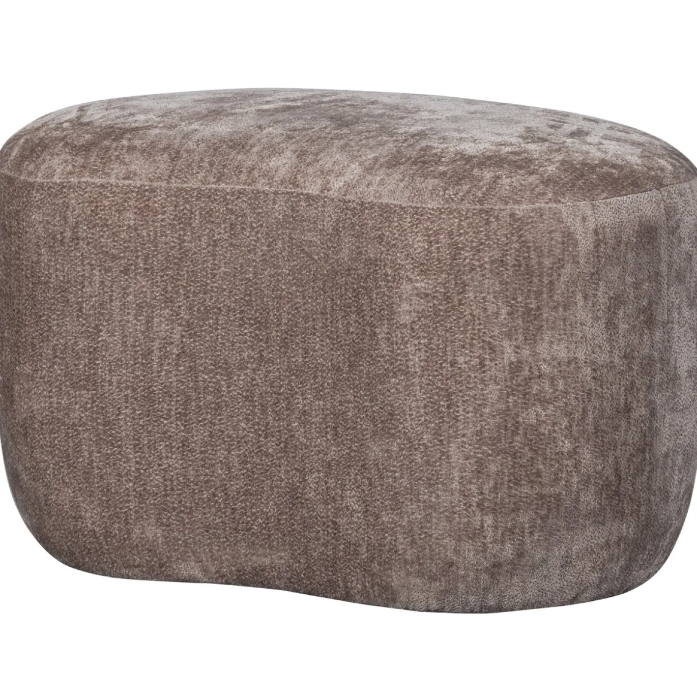 Woood Poef Popular Organisch Taupe