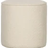 Woood Poef Sara Hoog Boucle Creme 46x46cm