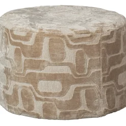 Woood Poef Yago Viscose Naturel Ø60cm