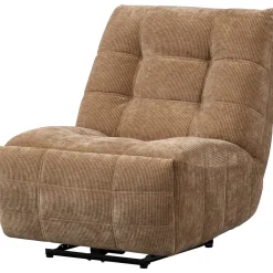 Woood Relaxfauteuil Hein Elektrisch Geweven Rib Lichtbruin