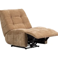 Woood Relaxfauteuil Hein Elektrisch Geweven Rib Lichtbruin