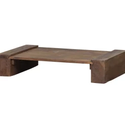 Woood Salontafel Cuno Laag Hout Donkerbruin