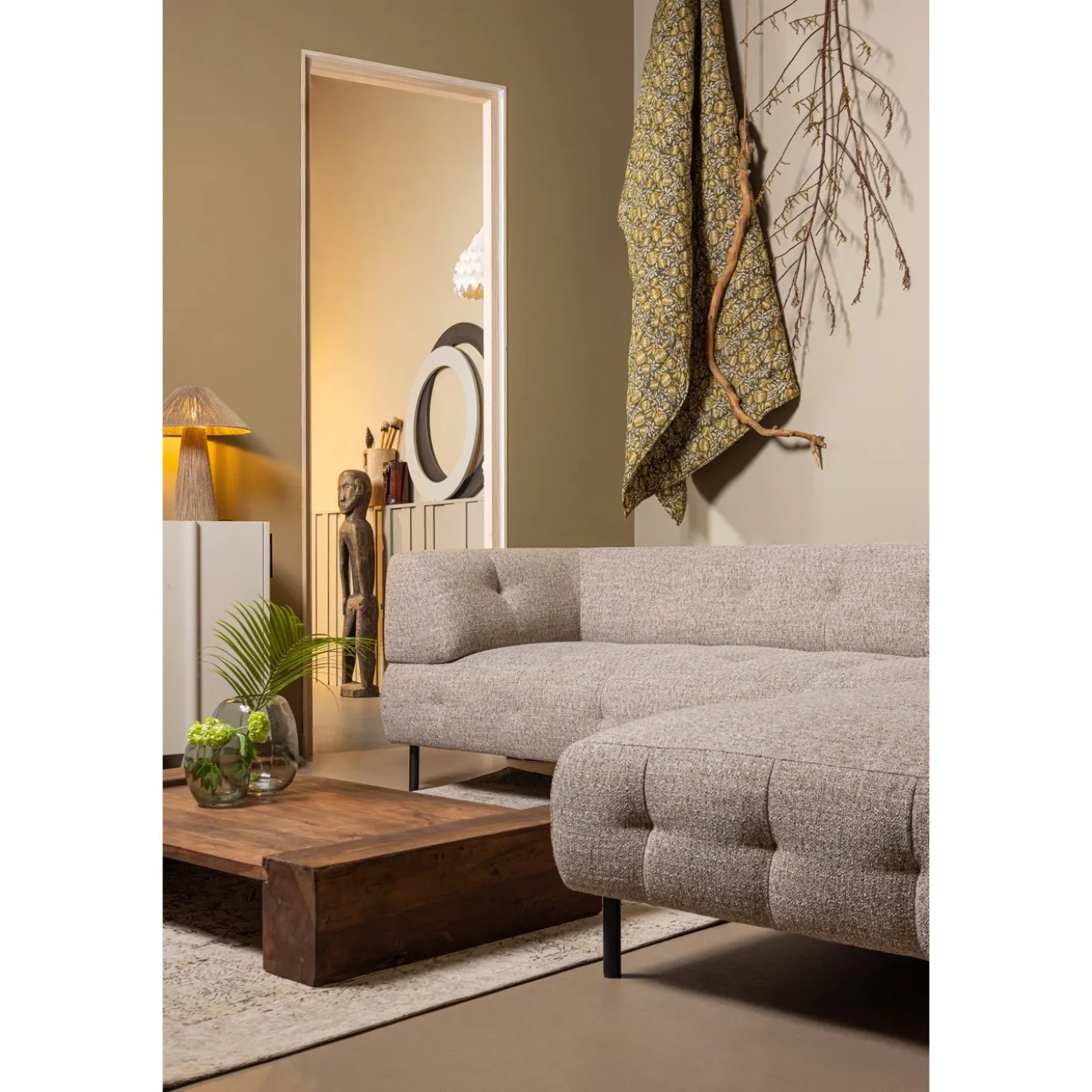 Woood Salontafel Cuno Laag Hout Donkerbruin