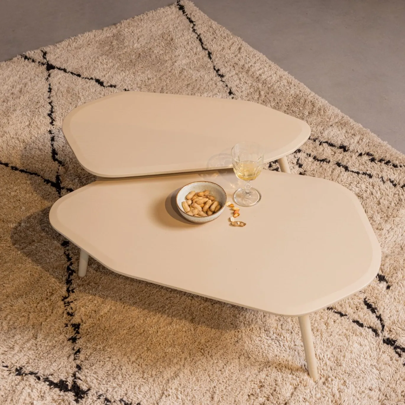 Woood Salontafel Davina Dust Set van 2
