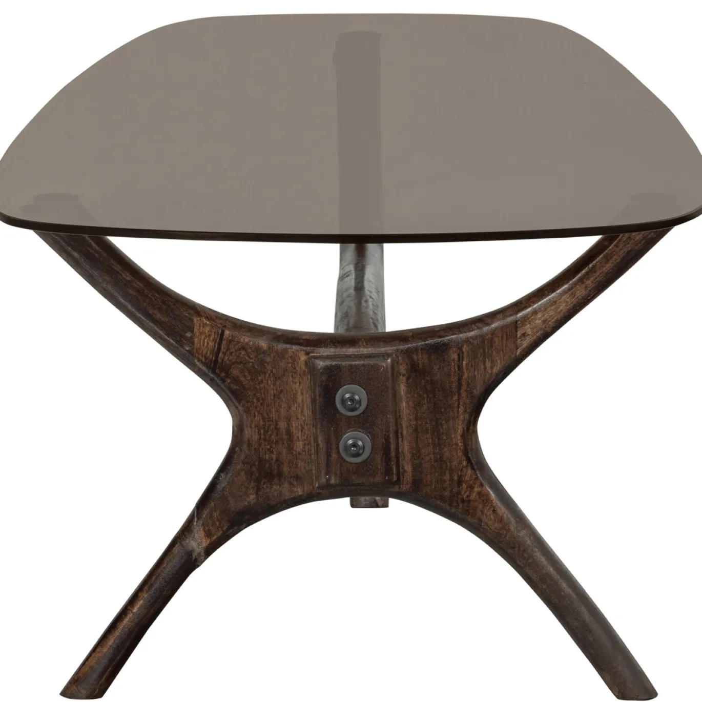 Woood Salontafel Flash Glas/Walnoot