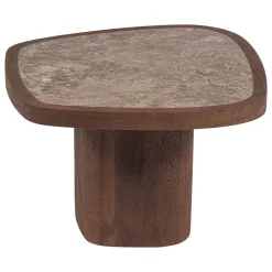Woood Salontafel Granu Marmer/Mangohout Bruin