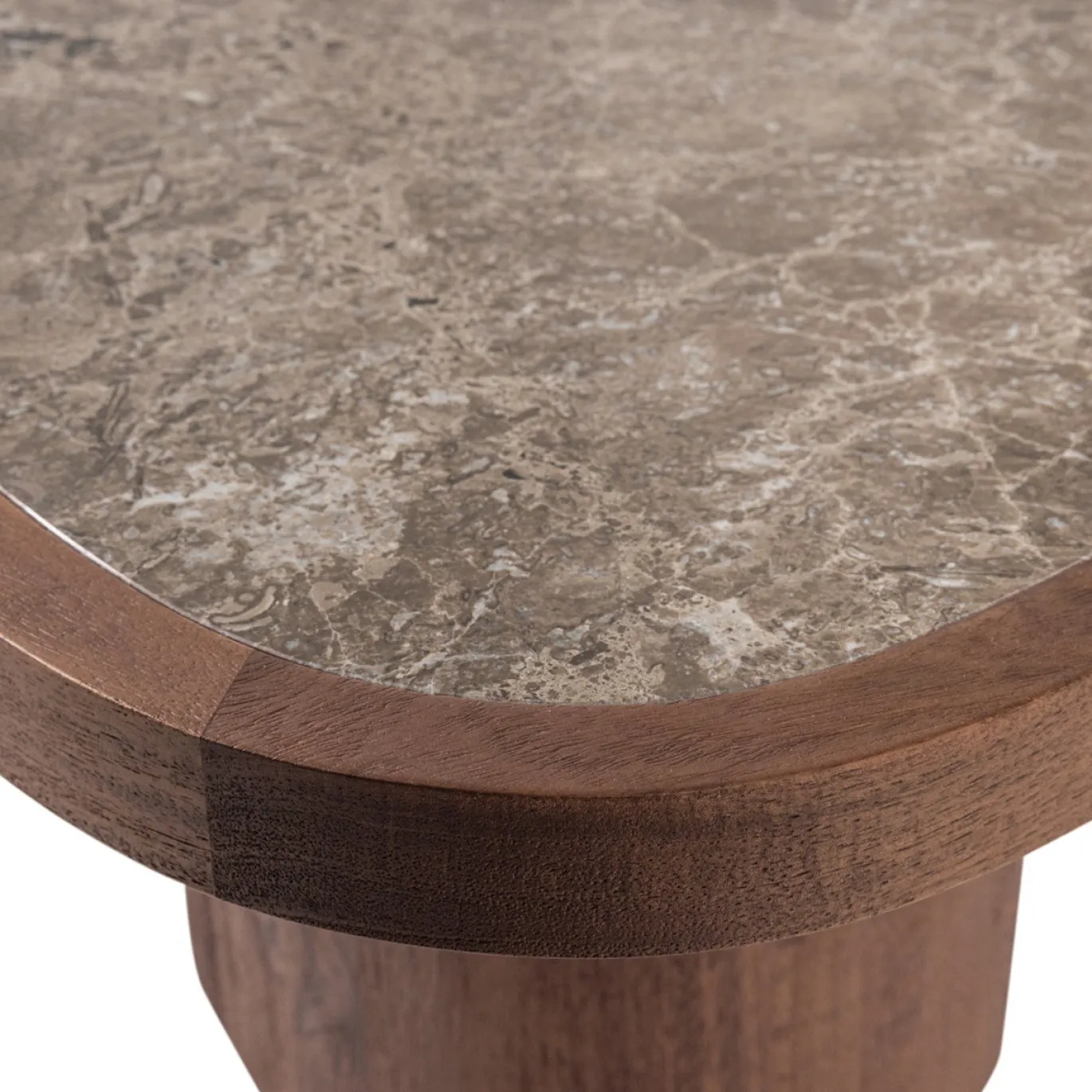 Woood Salontafel Granu Marmer/Mangohout Bruin