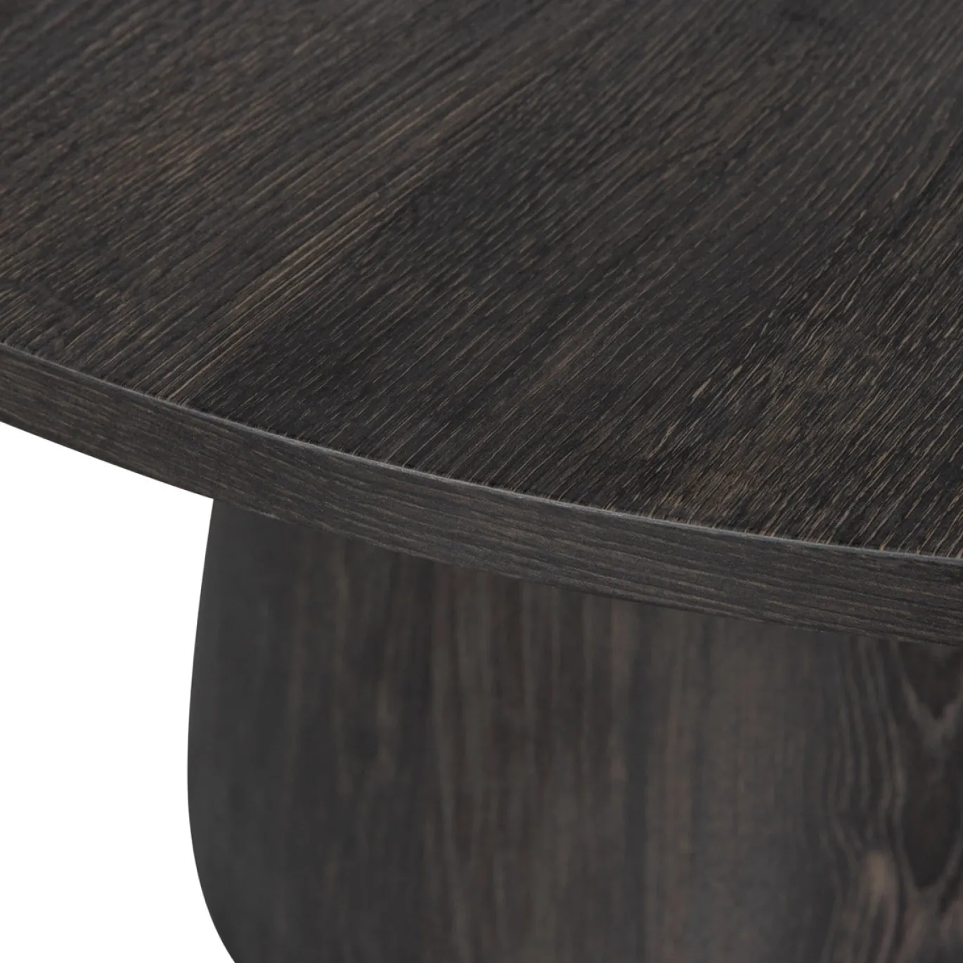 Woood Salontafel Maan Donkerbruin Ø60cm