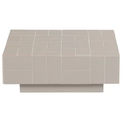 Woood Salontafel Odina Vierkant Tegels Grijs