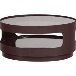 Woood Salontafel Sero Metaal Glas Bruin