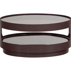 Woood Salontafel Sero Metaal Glas Bruin