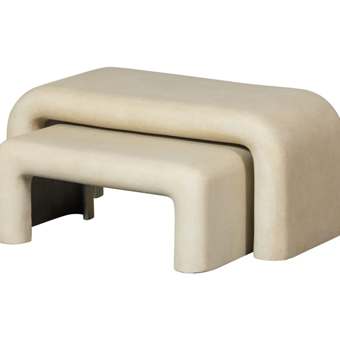 Woood Salontafel Stani Betonlook Set van 2