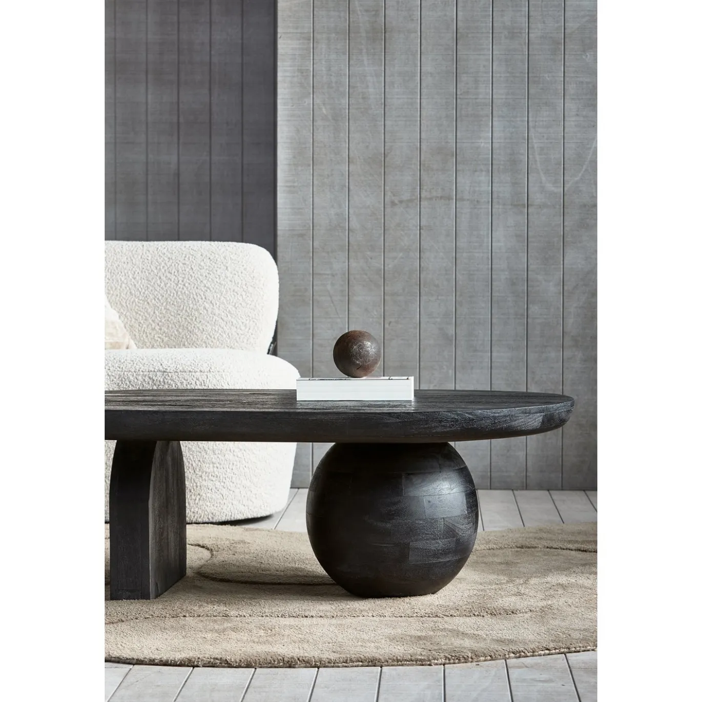 Woood Salontafel Steppe Mangohout Zwart