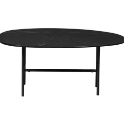 Woood Salontafel Vajen Marmerlook Zwart 80x60cm