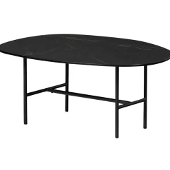 Woood Salontafel Vajen Marmerlook Zwart 80x60cm