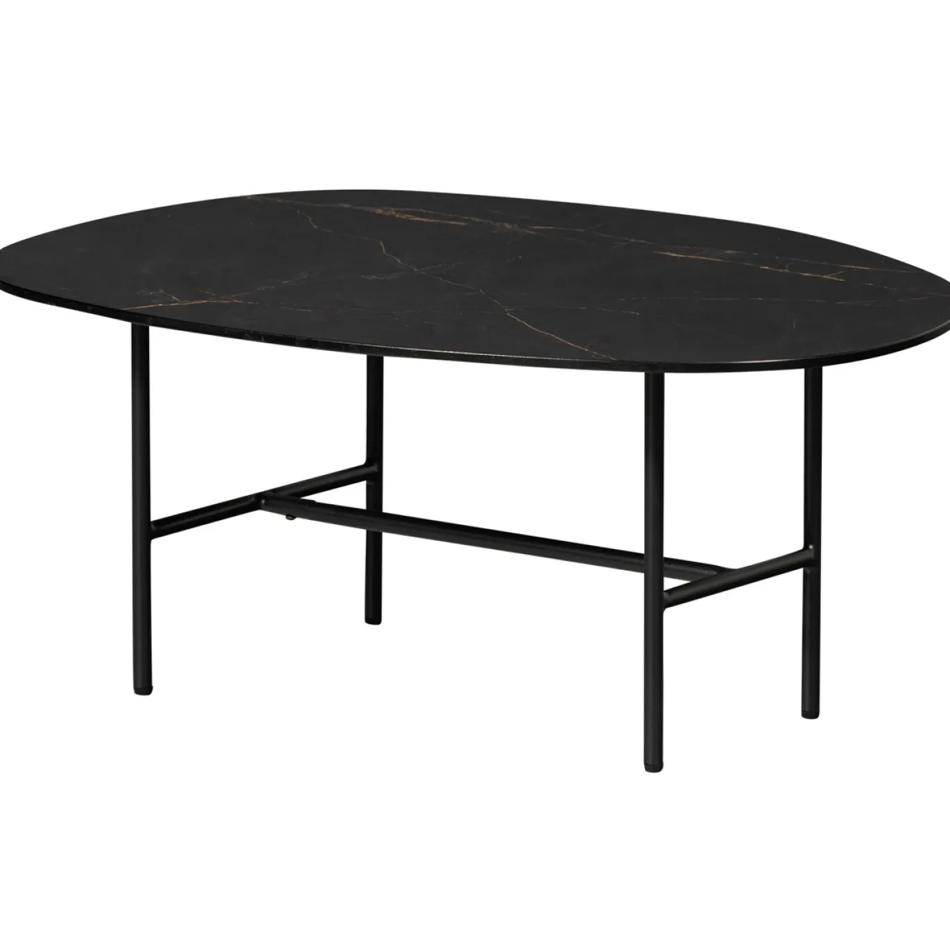 Woood Salontafel Vajen Marmerlook Zwart 80x60cm